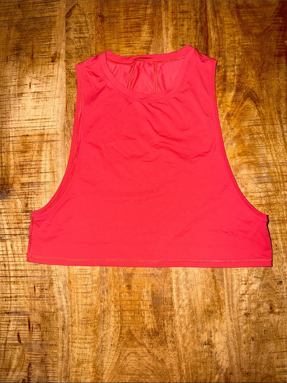 lululemon athletica Hot Pink Sleeveless Crop Tank